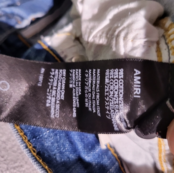 AMIRI JEANS SIZE 38 CUSTOM TAYLORED 1 of 1 PAIR - Picture 9 of 16